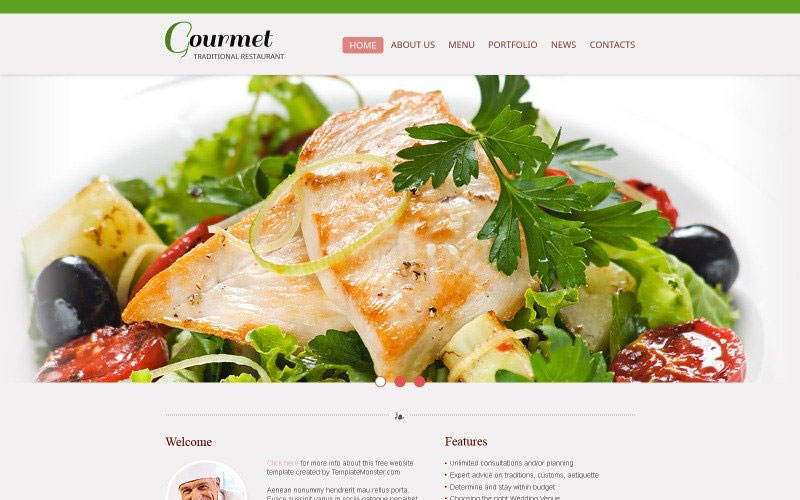 طراحی وبسایت رستوران