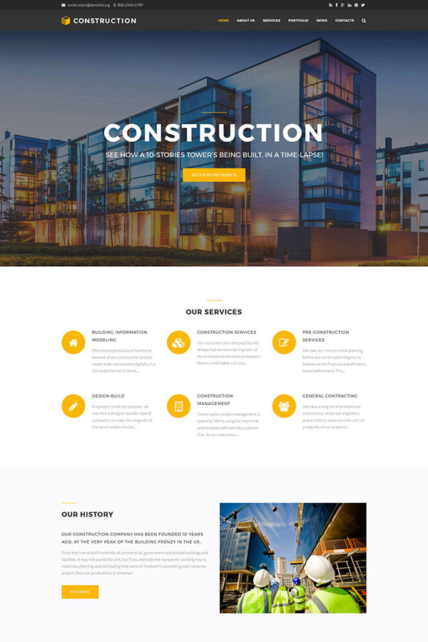 طراحی وب سایت های ساختمانی