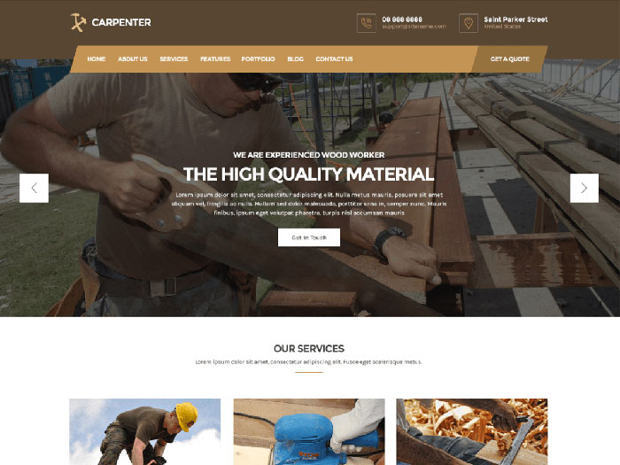 طراحی سایت صنایع چوب