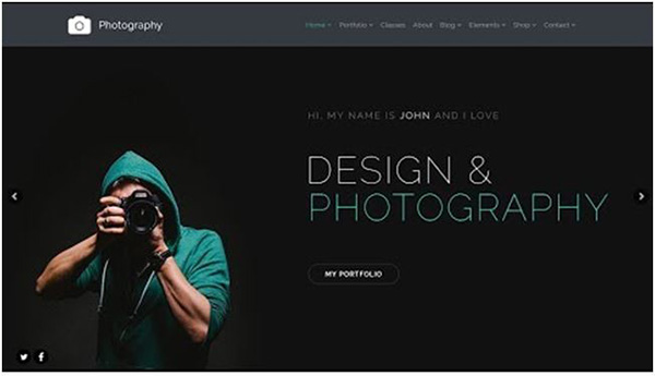 طراحی سایت آتلیه های عکاسی