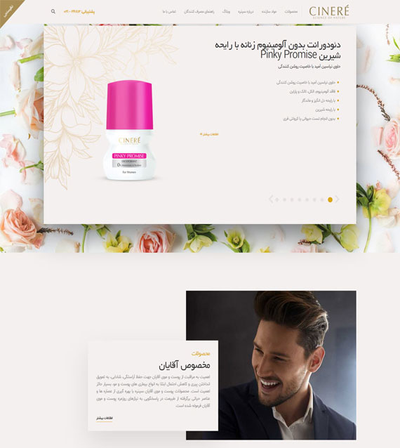 طراحی سایت سینره