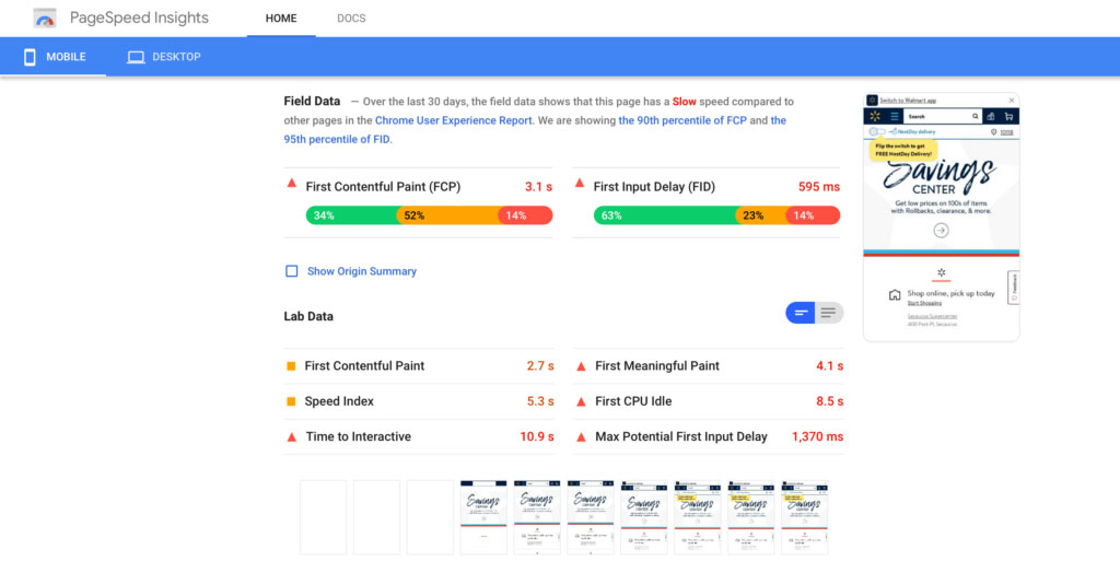 ابزار Google PageSpeed Insights